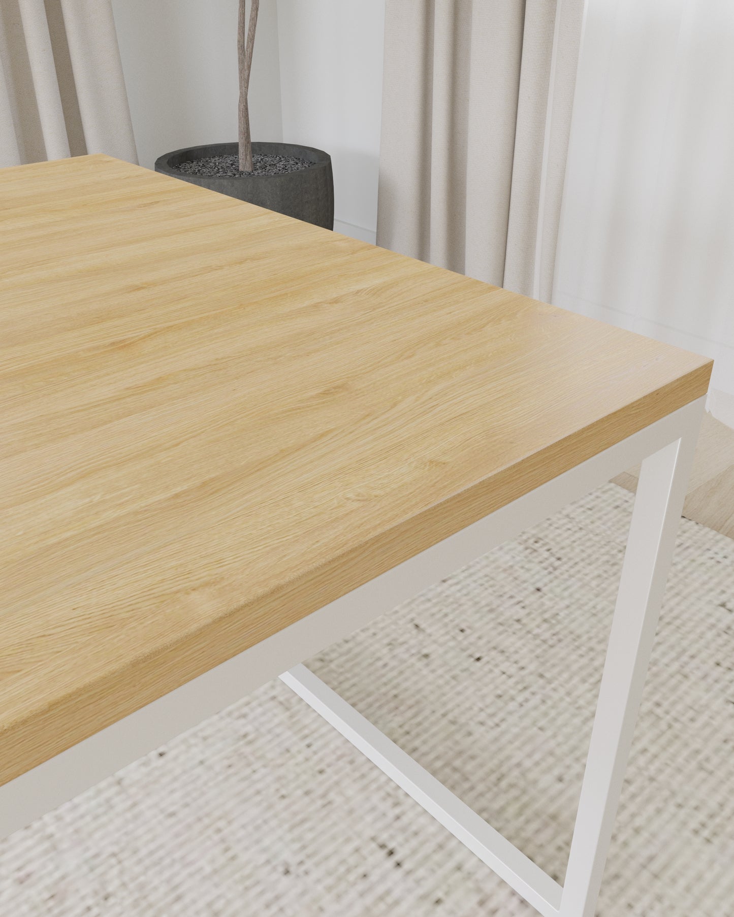 BIG OCEAN I Massiver Eichenholz Esstisch