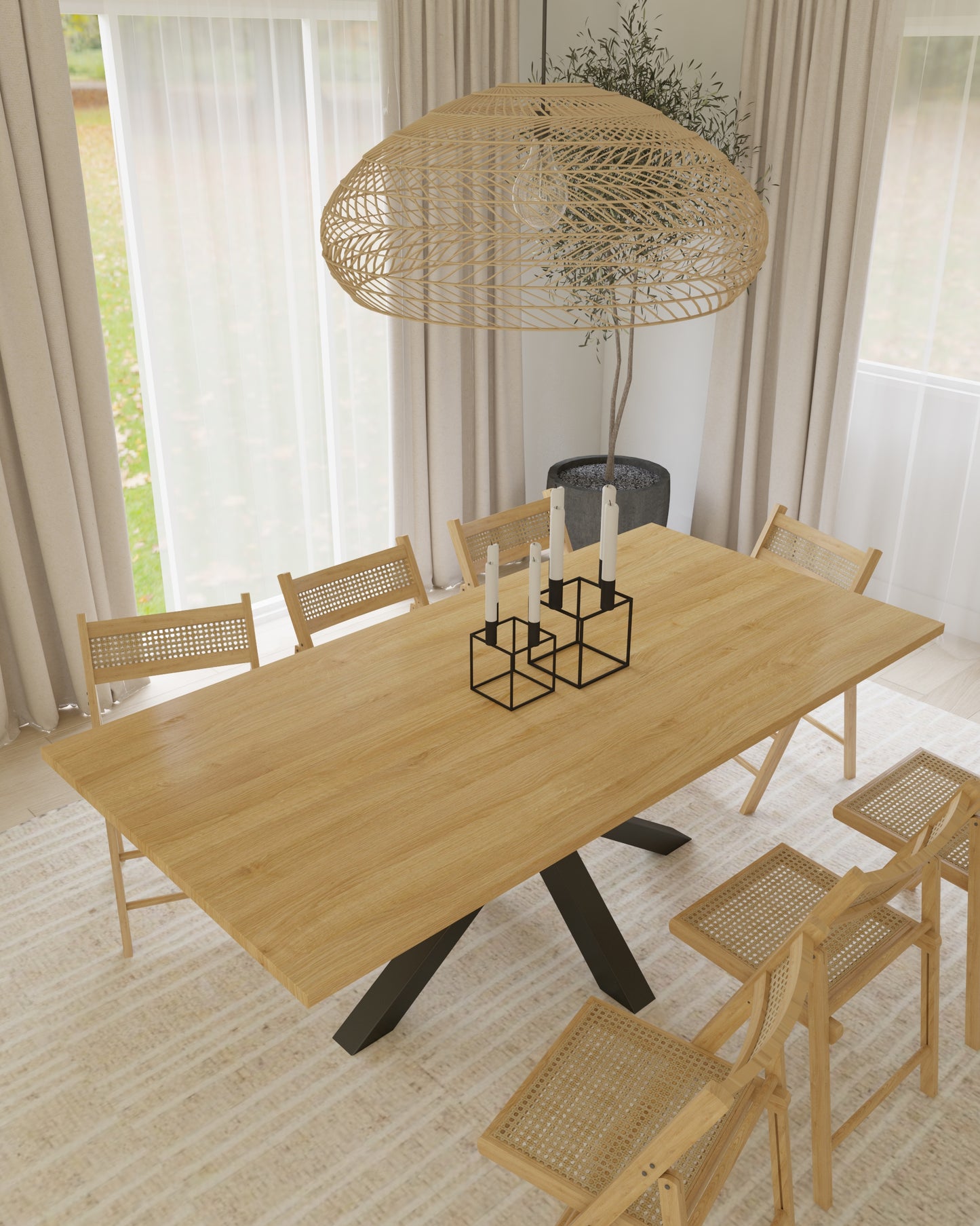 MOUNT EVEREST | handmade Esstisch | Vollholz Eiche | beliebige Größen