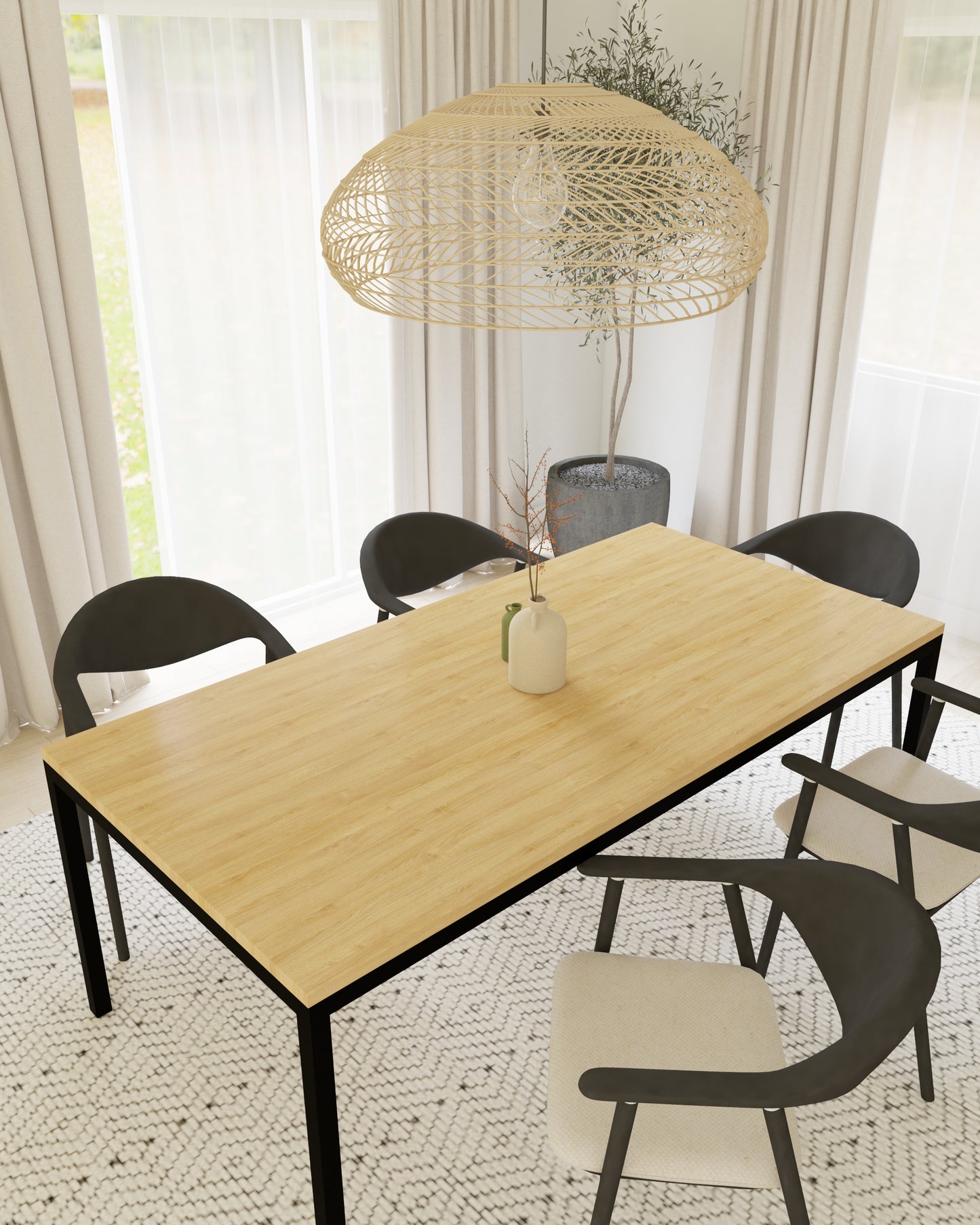 BUDAPEST | handmade Esstisch | Vollholz Eiche | beliebige Größe