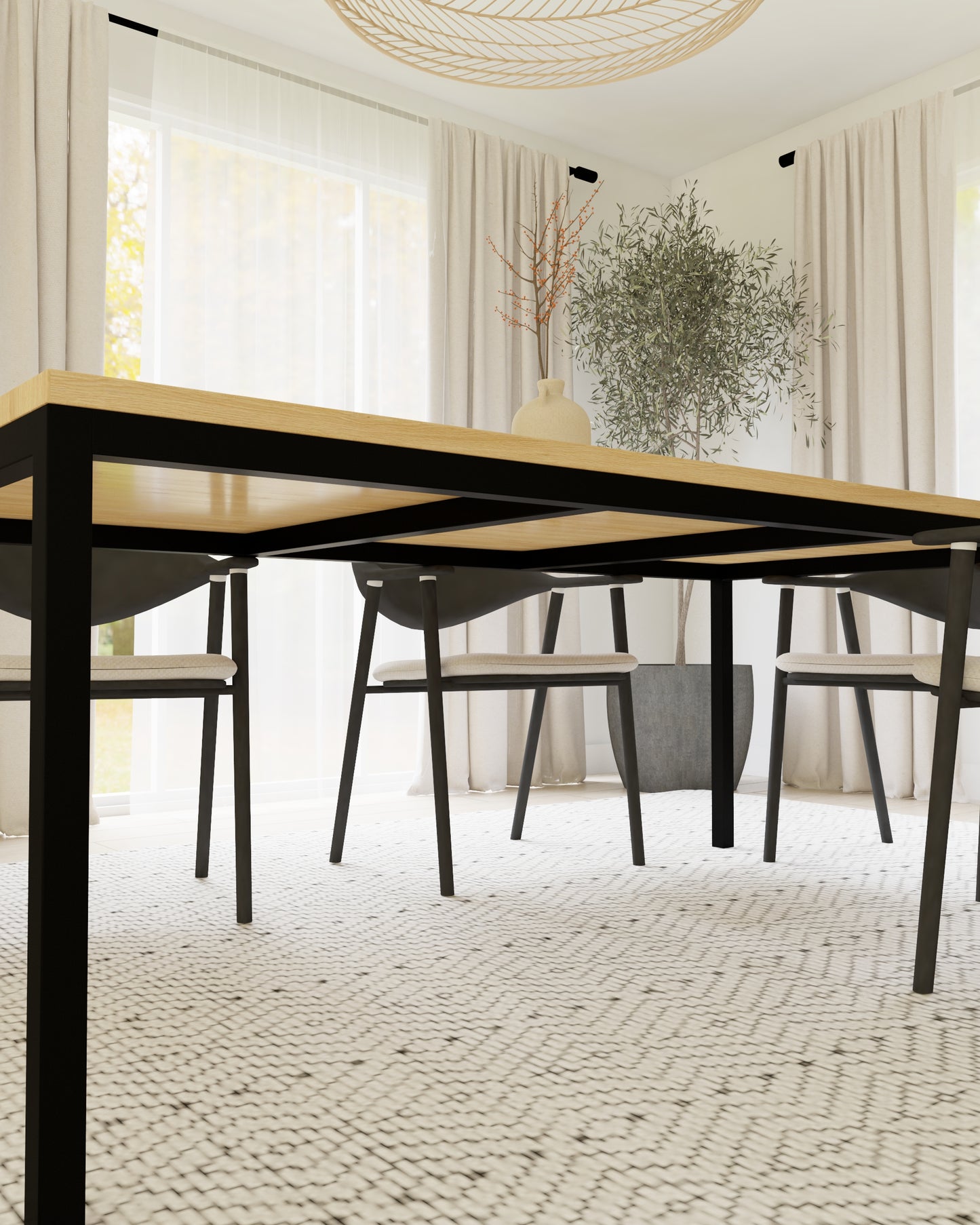 BUDAPEST | handmade Esstisch | Vollholz Eiche | beliebige Größe