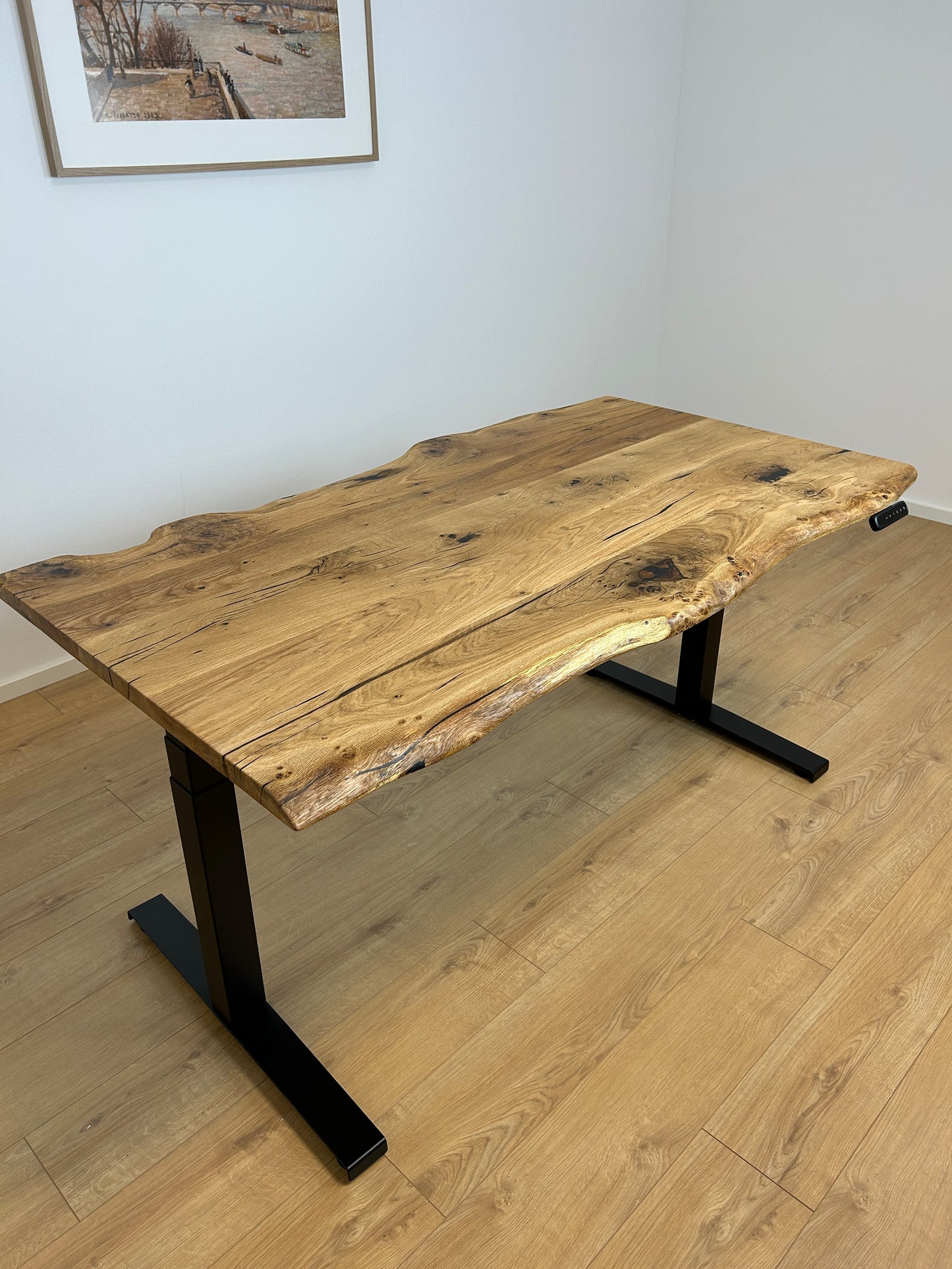 ZYRA DESK I Handmade I Schreibtisch I Eichenholz I Höhenverstellbar