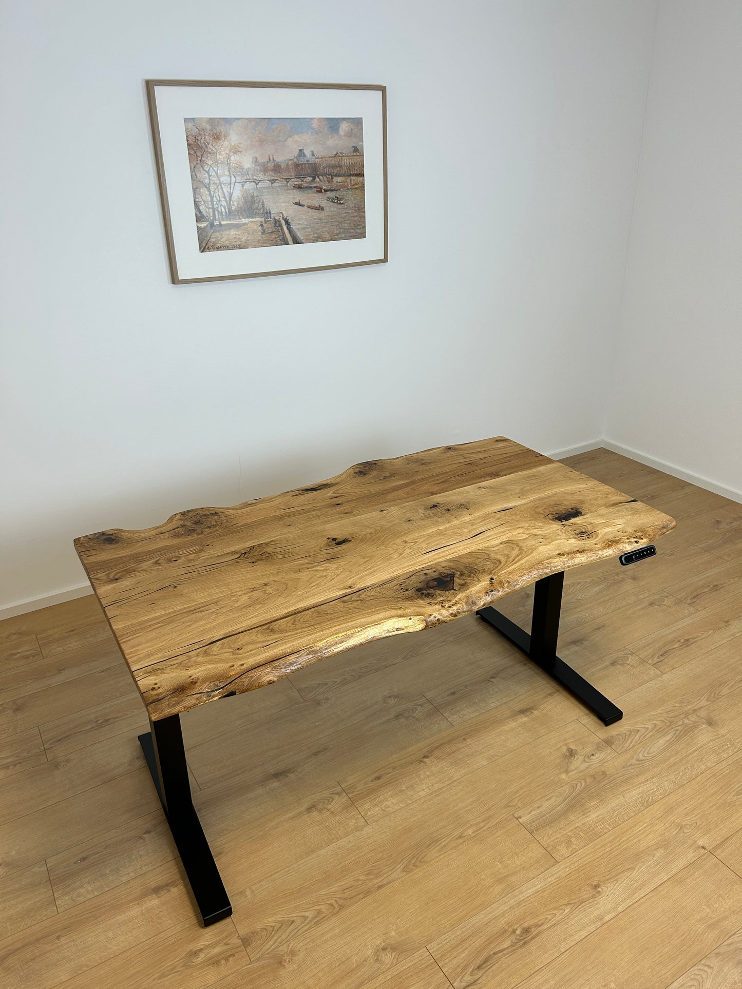 ZYRA DESK I Handmade I Schreibtisch I Eichenholz I Höhenverstellbar