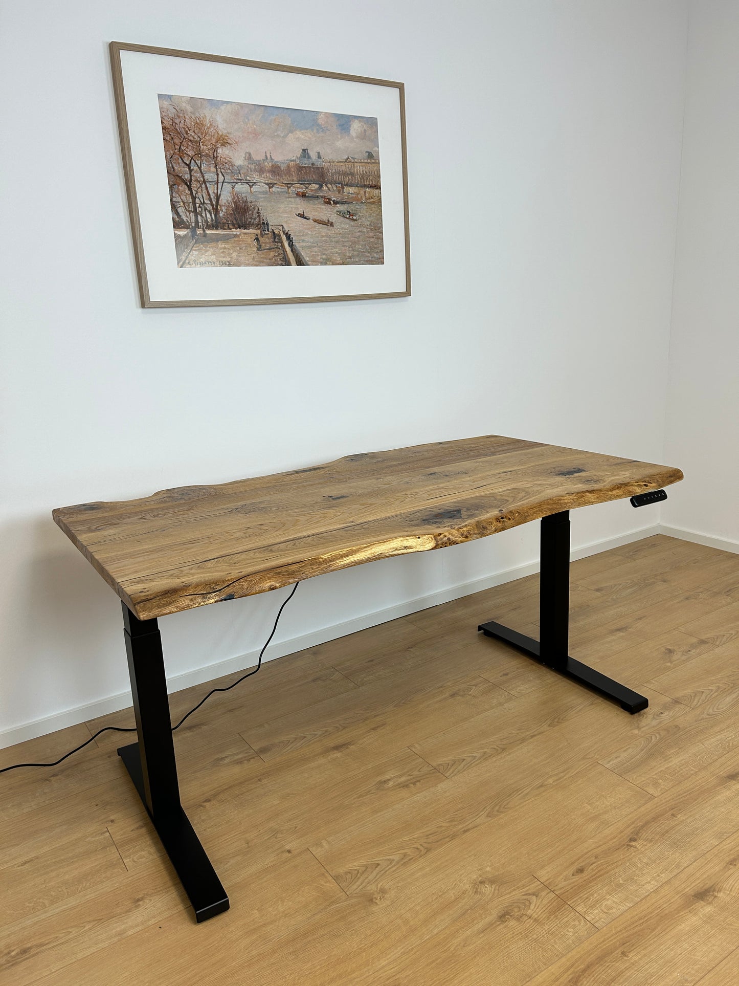 ZYRA DESK I Handmade I Schreibtisch I Eichenholz I Höhenverstellbar