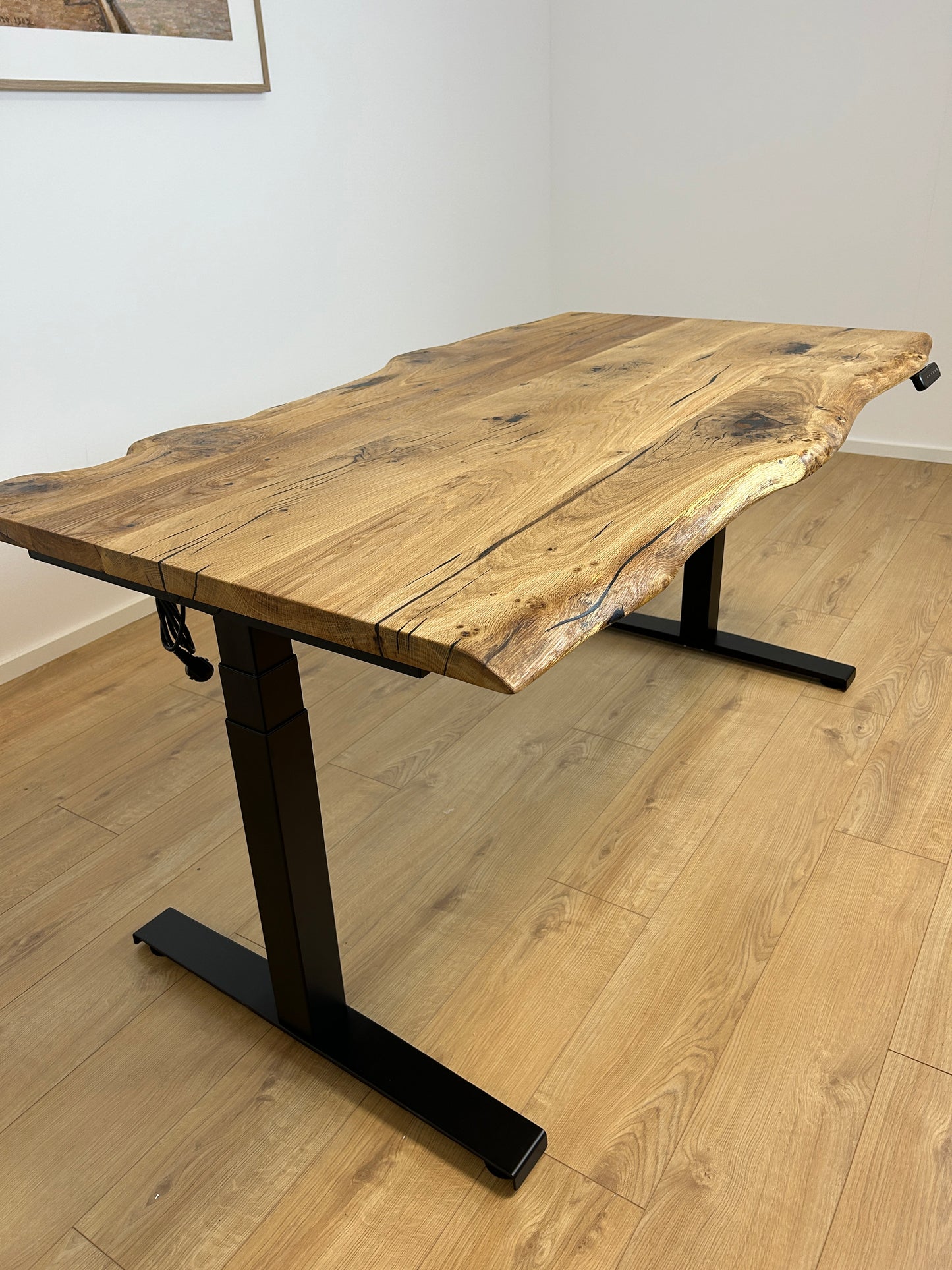 ZYRA DESK I Handmade I Schreibtisch I Eichenholz I Höhenverstellbar