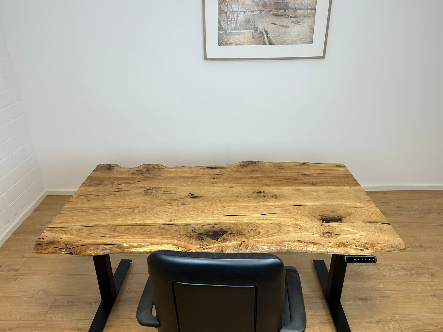 ZYRA DESK I Handmade I Schreibtisch I Eichenholz I Höhenverstellbar