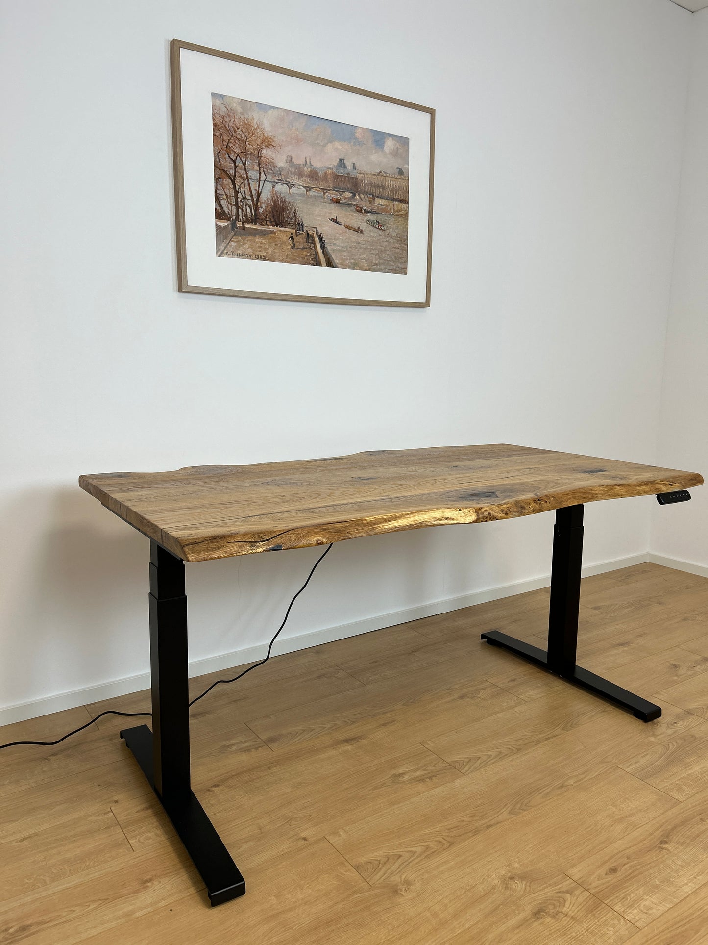 ZYRA DESK I Handmade I Schreibtisch I Eichenholz I Höhenverstellbar