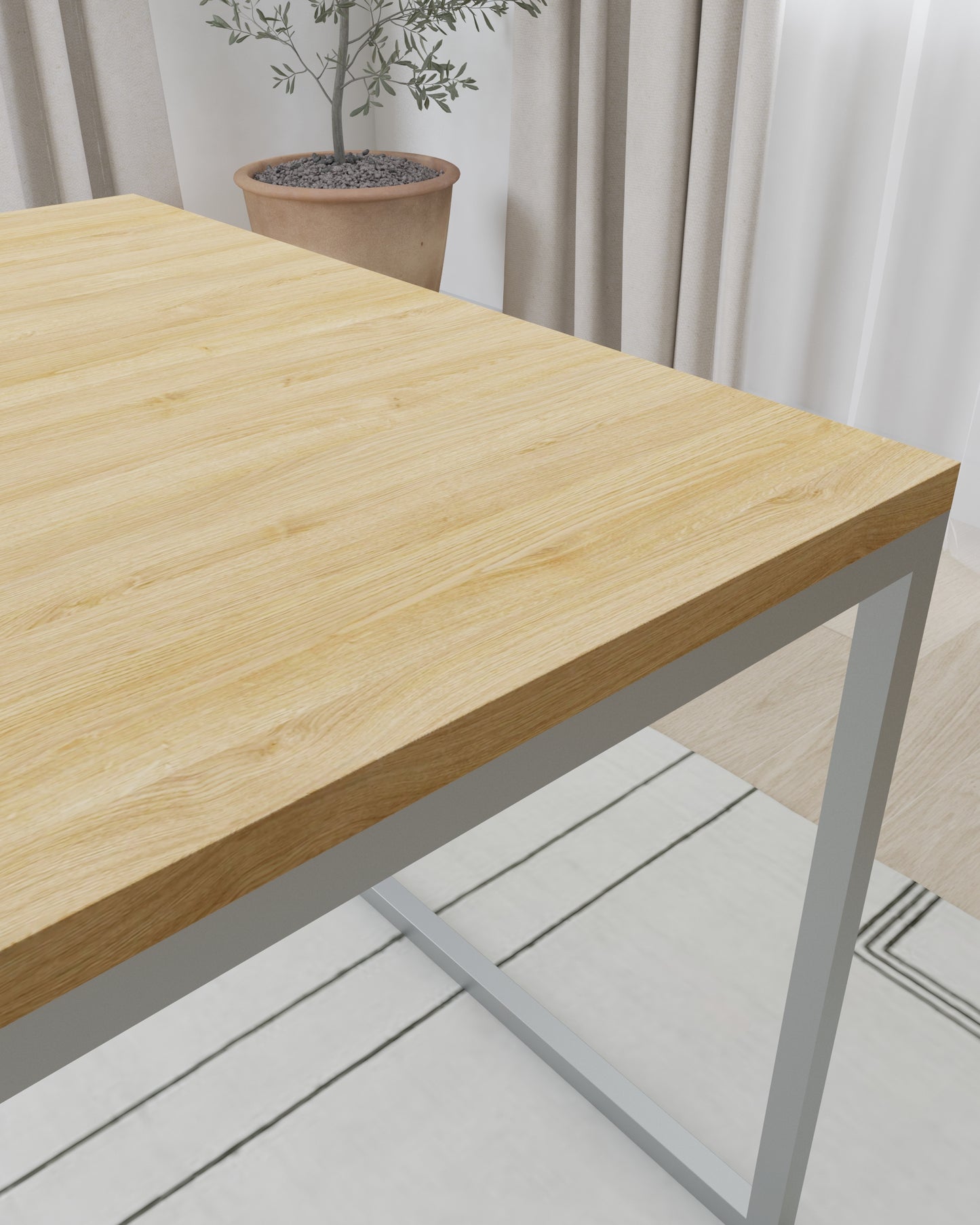 BIG OCEAN - Stylish, elegant and handmade I dining table made of solid oak wood in any size