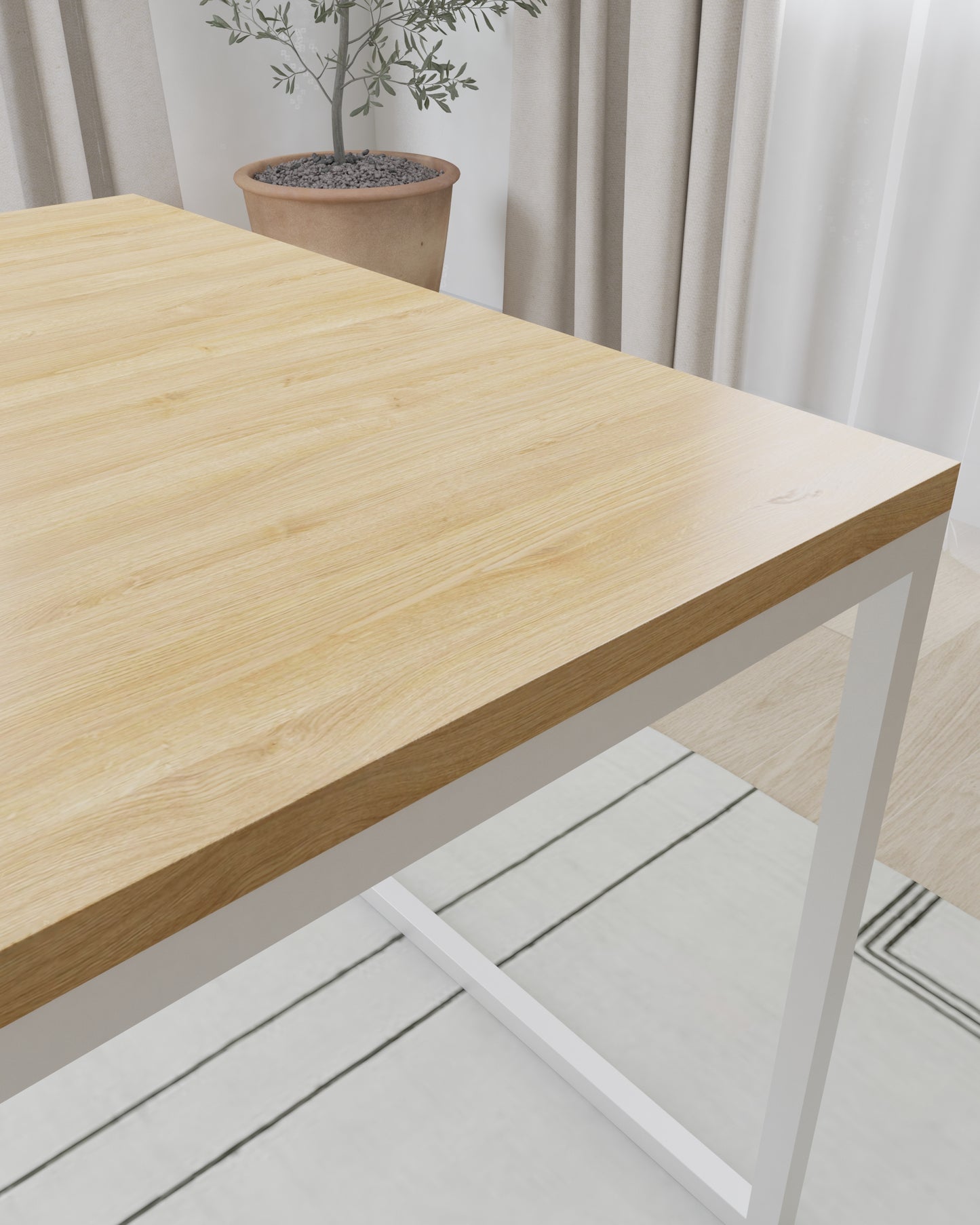 BIG OCEAN - Stylish, elegant and handmade I dining table made of solid oak wood in any size