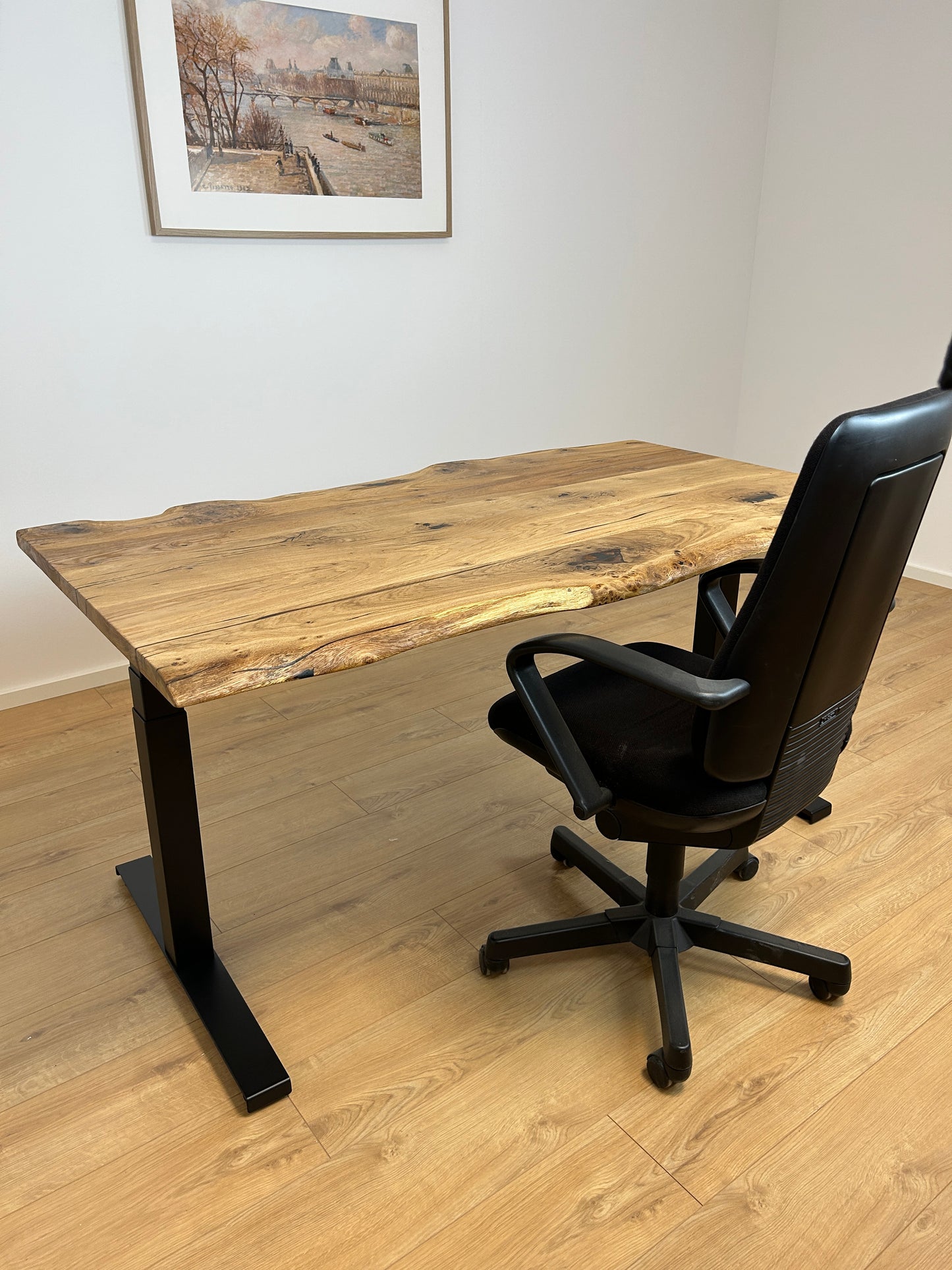 ZYRA DESK I Handmade I Schreibtisch I Eichenholz I Höhenverstellbar