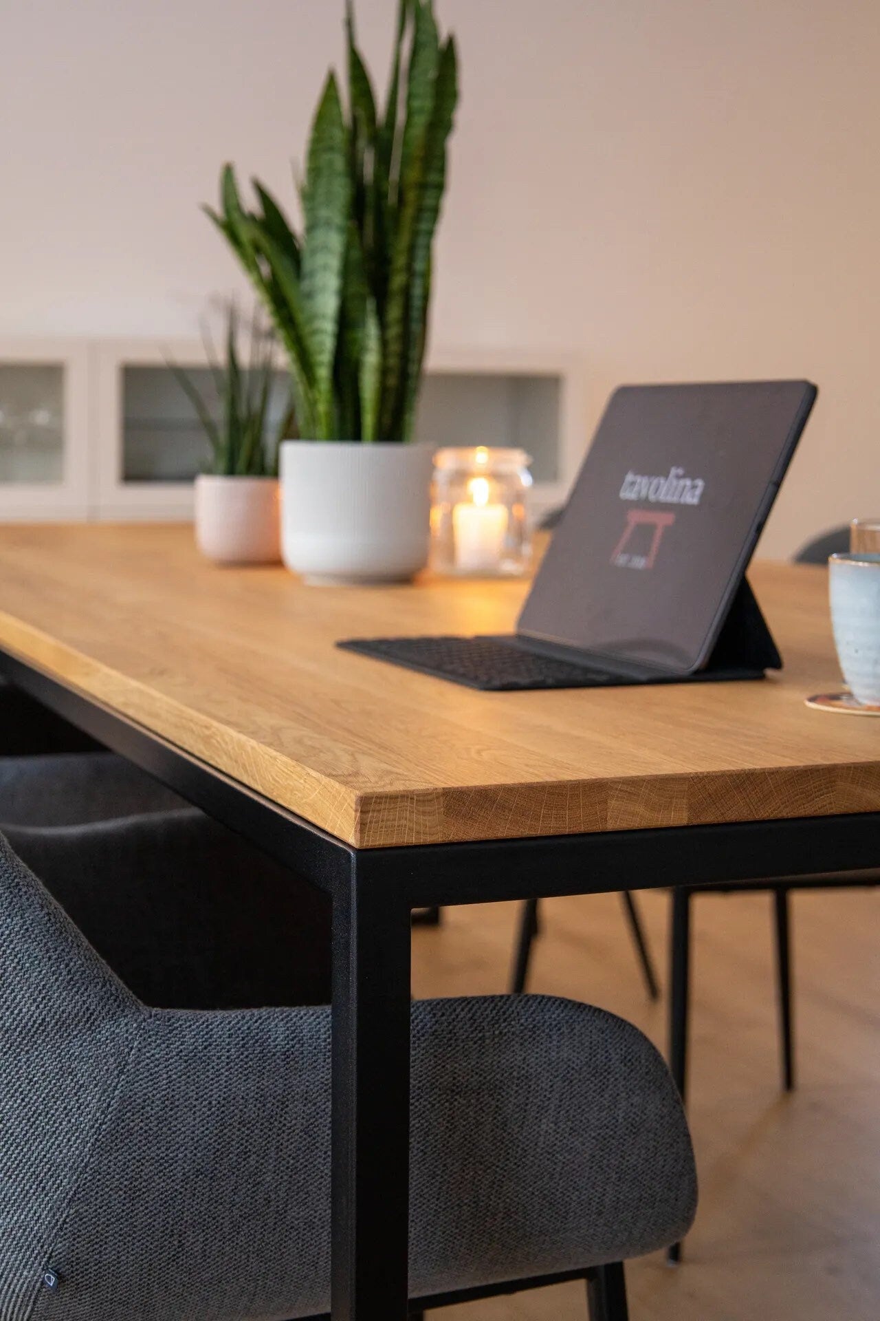 BIG OCEAN - Stylish, elegant and handmade solid oak dining table in any size - max. 250x100x3cm